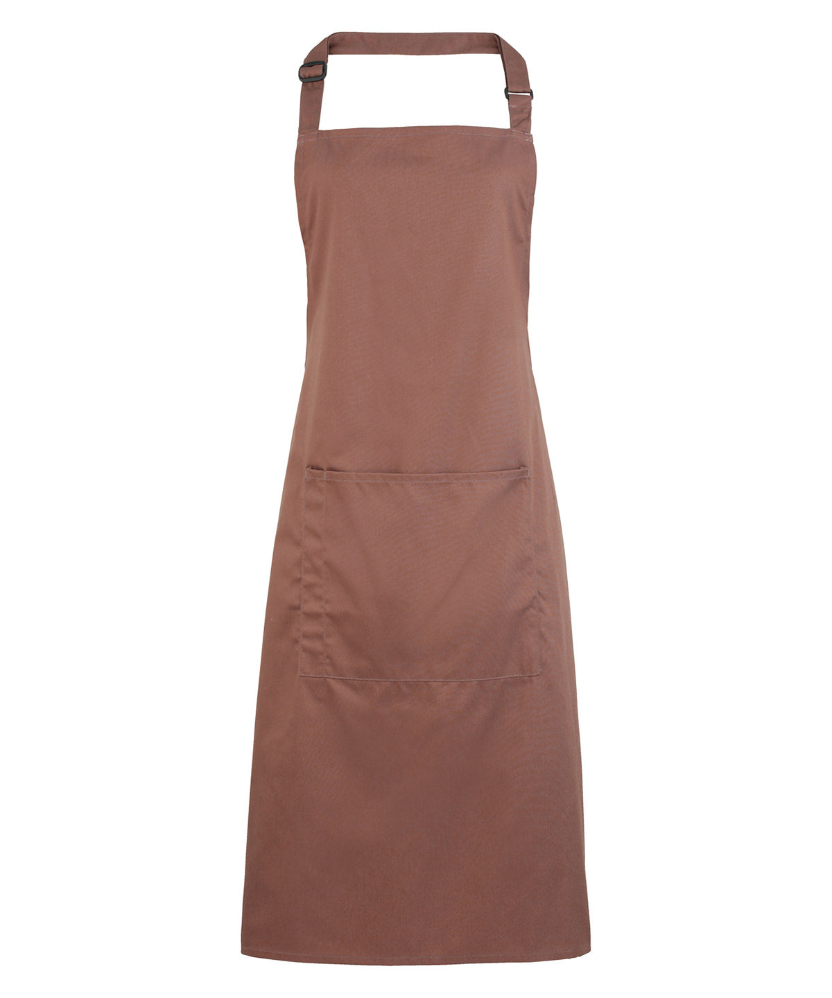 Basic Bib Apron with Pocket - Mocha